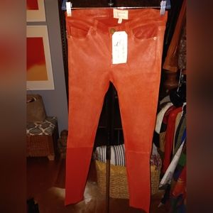 Current Elliott leather pants